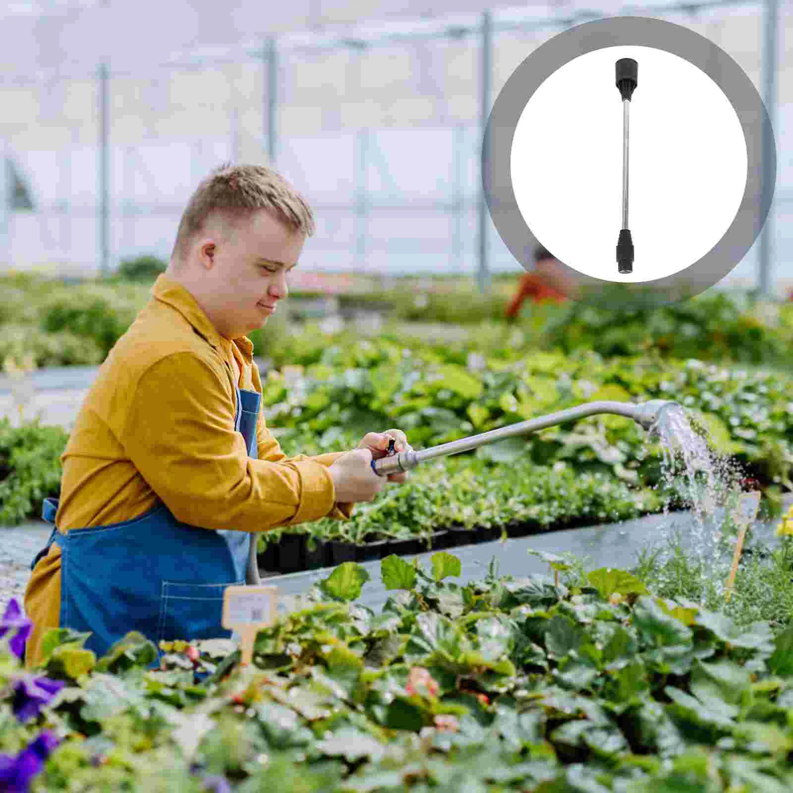 

4 Pcs Stainless Steel Lengthen Boom Accessories Plastic Water Sprinkler Sprayer Pole Replacement Part