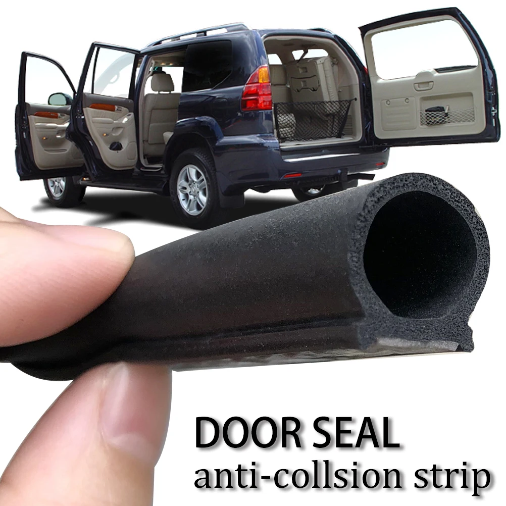 

16Ft Rubber Car Door Seal Strip Hollow Edge Guard Weatherstrip Universal D-Shape