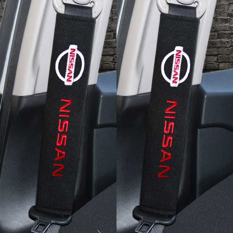 2PCS Car Styling Car Seat Belt Cover Case Emblem Shoulder Cushion Pad