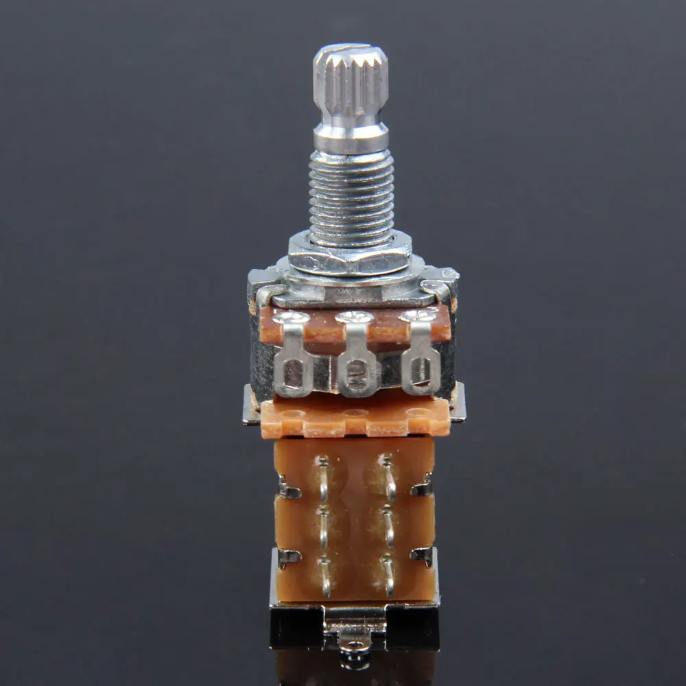Volume Push Pull Pot Potentiometer A500K/B500K/A250K/B250K Guitar Potentiometer Push Push Potentiometer for Electric Guitar/Bass