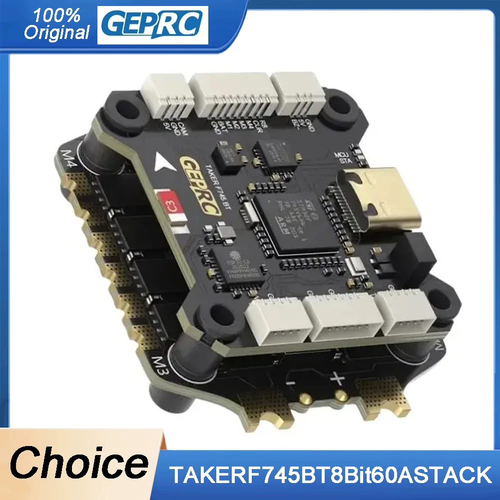 GEPRC TAKER F745 BT 60A Stack Drone FPV – Double Gyro, 512Mo Blackbox