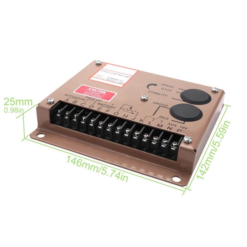 -A96Z 엔진 모터 속도 조절기 ESD5111 발전기 조정 컨트롤러 전원 공급 장치 Ac 발전기 부품 12V 24V 속도 조절기