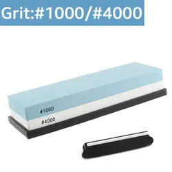 Professional Dual-Sided Whetstone Knife Sharpener - Ship within 24 Hours (10004000 with guide)