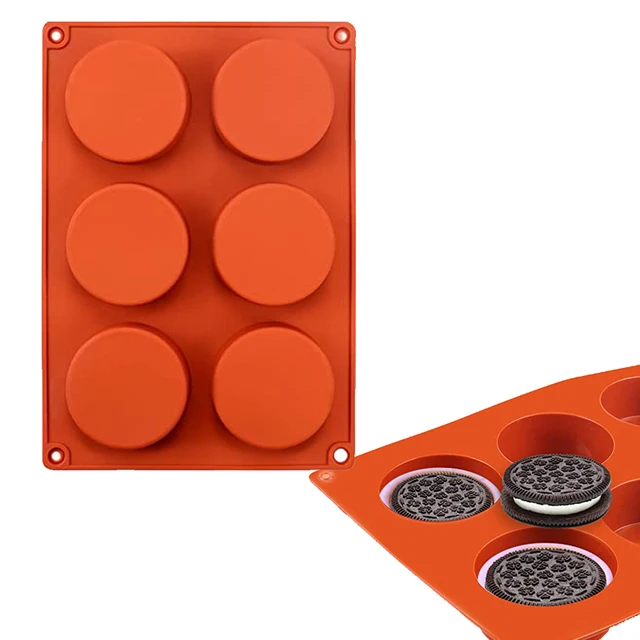 Szilikon Süti Öntőformák Kerek Hengeres Cukorka Csokoládé Penész Az Oreo Fedett Szendvics Muffin Cupcake Mini Szappankészítés