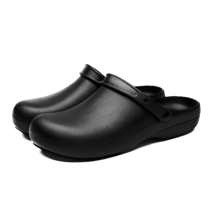 Anti Skid Rubber Sandals Chef Kitchen Cook Waterproof Garden Shoes Clogs Plus Big Size 47 48 49 garden shoes mens shoes chef shoes