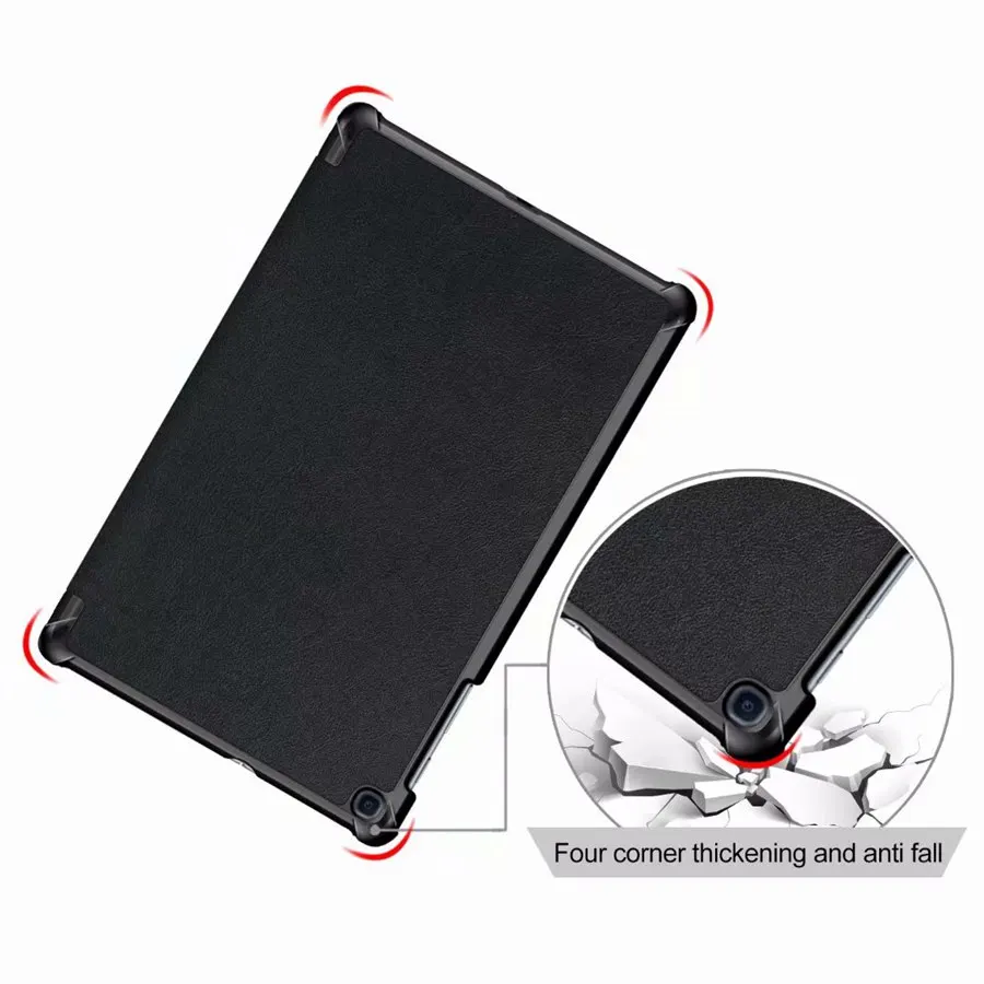 Trifold Magnetic PU Leather Hard Stand Cover