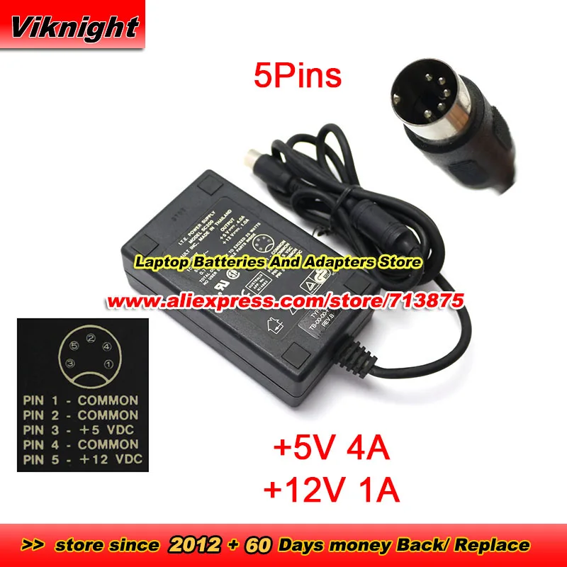 

Оригинальный адаптер переменного тока SC200 для ITE TB-00-00-F-03 5 В/4A + 12 В 1A TB0000F03 RE V.B LanCity с 5 контактами