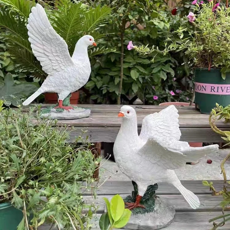 White Dove Decoration Home Decorations for The Room Garden