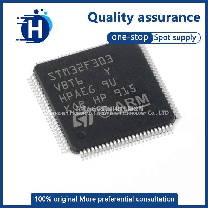 

Original STM32F303VCT6 LQFP-100 ARM Cortex-M4 32-bit microcontroller MCU