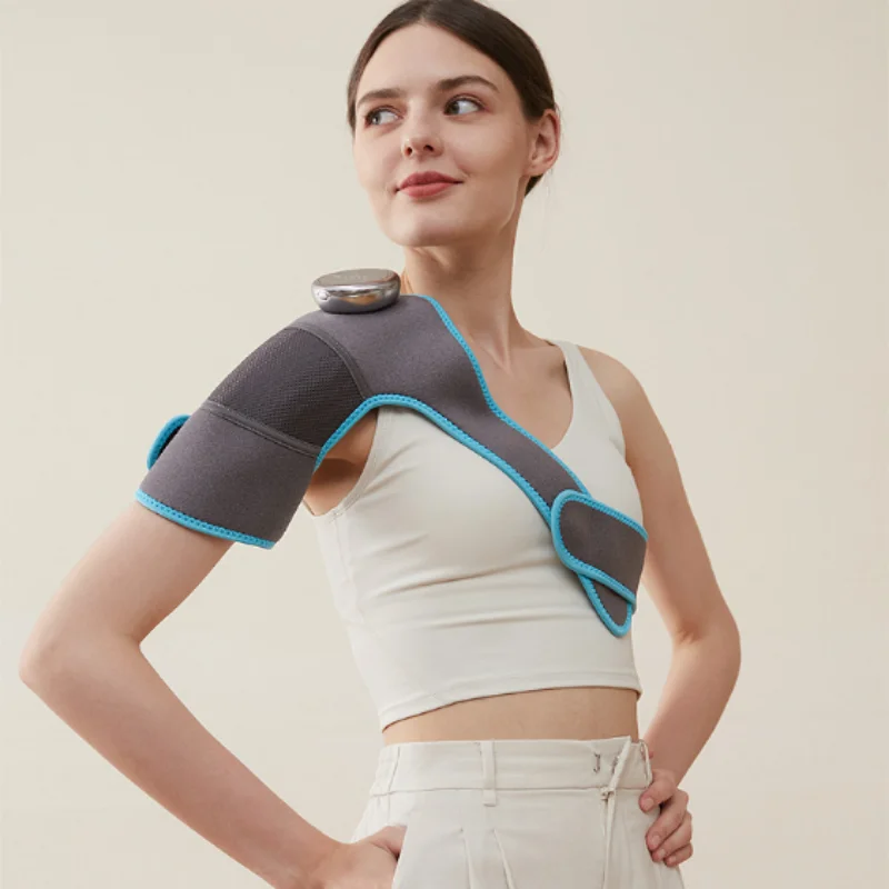 Heated Knee Massager Eletric Vibration Leg Joint Shoulder Elbow Support Warming Massage w/ Magnetic Remote and Adjustable Strap