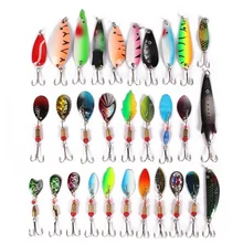 30 Sequins Lure Fake Bait Set Simulation Reservoir Pond High Carbon Steel Barbed Fishing Hook Metal Fishing Tackle Bait
