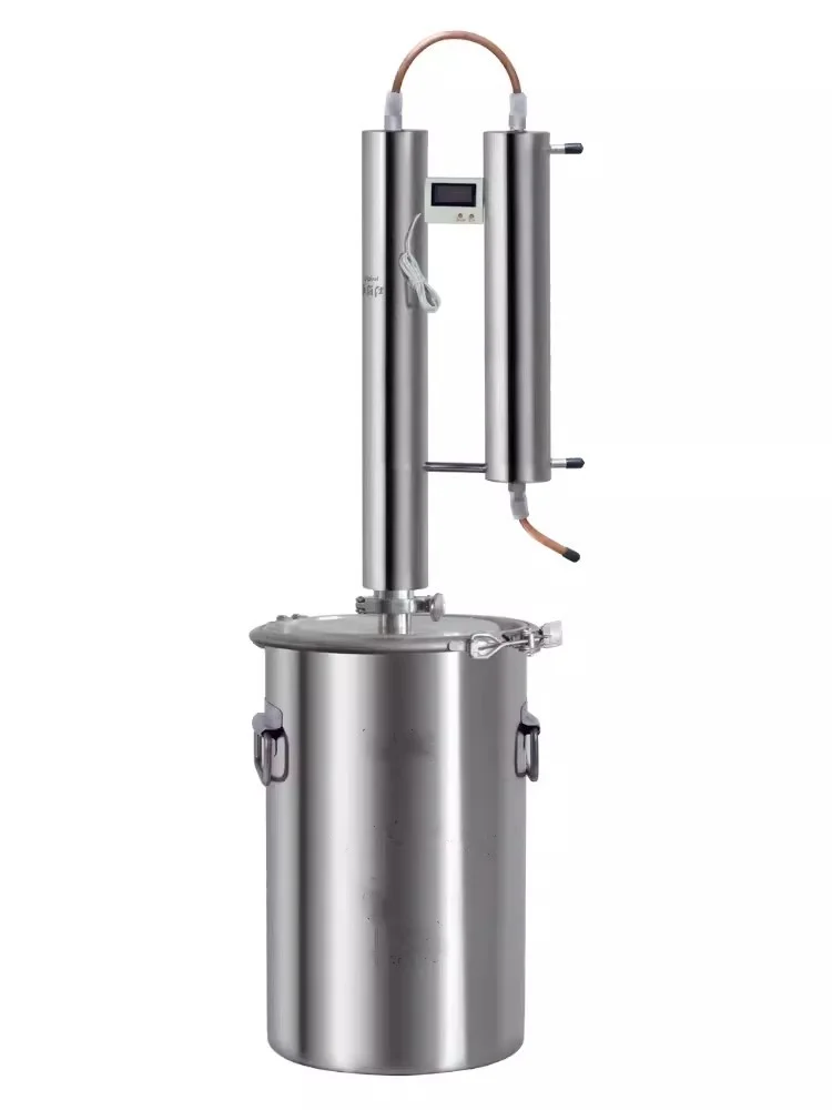 20 Liter Copper Twin Tower Still,Household Still Brewing Equipment,Sanitary grade stainless steel 304