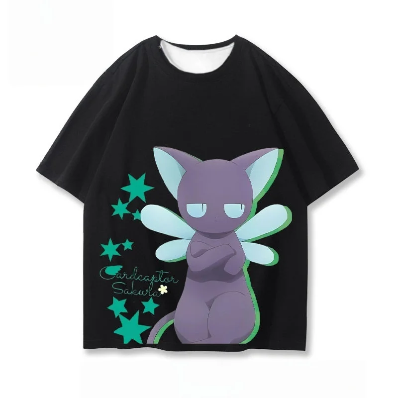 Cardcaptor Sakura Themed Parent-Child Matching 3D Printed T-Shirts - Anime-Inspired Apparel