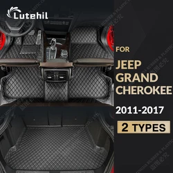Car Floor Mats For Jeep Grand Cherokee 2011 2012 2013 2014 2015 2016 2017 Car Trunk Mat Artificial leather Cargo Liner