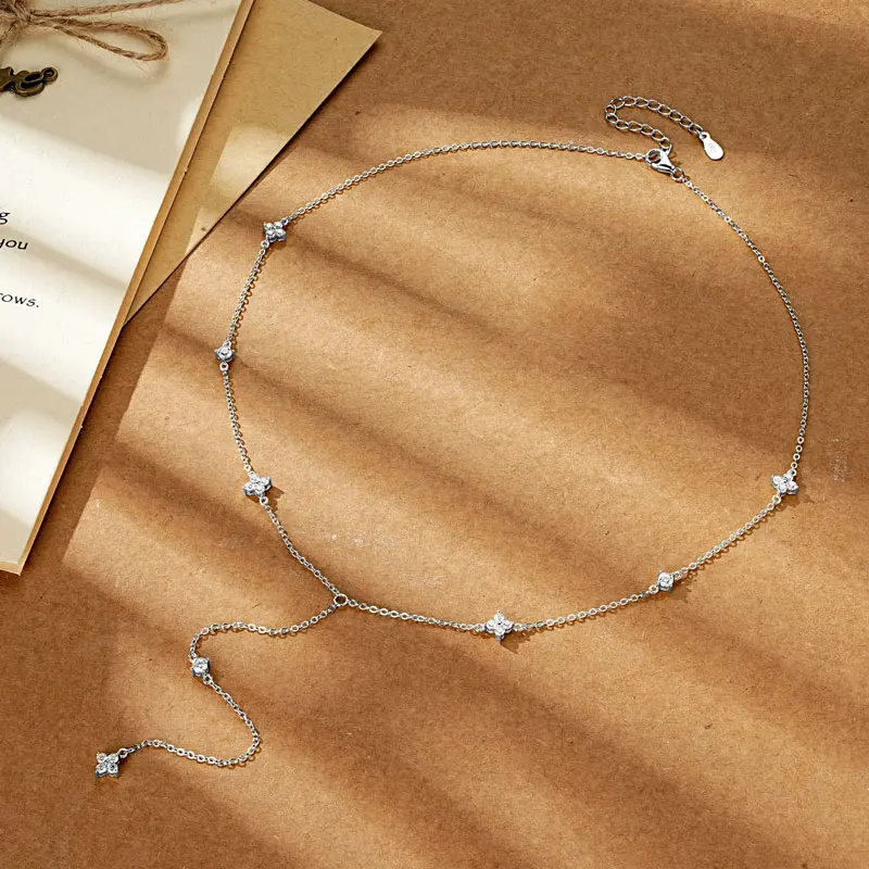 韓国発【TATIANA】[Silver925]Moissanite 1Carat Necklace JeenMata 1 Carat Moissanite Solitaire Pendant Necklace, 18k