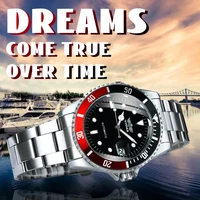 WINNER Classic Mechanical Watch for Men Luminous Stainless Steel Band Luxury Brand Fashion Business Automatic Mens Watches Gifts 3