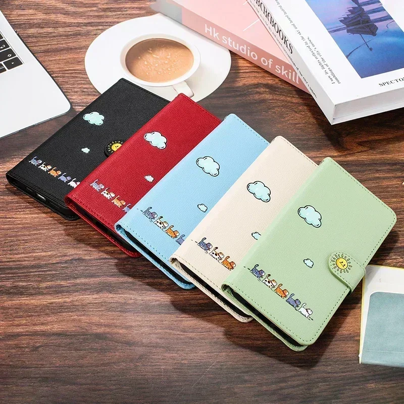 Cartoon Pattern Flip Leather Wallet Phone Case and Cover