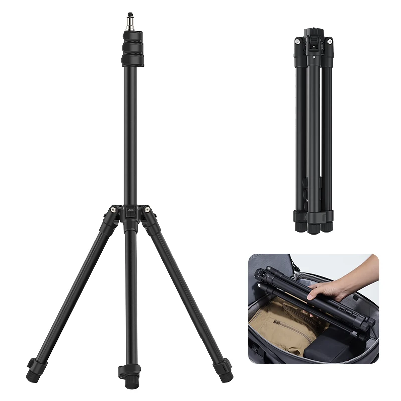 Ulanzi TT43 Light Stand Aluminum with 180° Reversible Legs, Portable Travel Tripod Stand