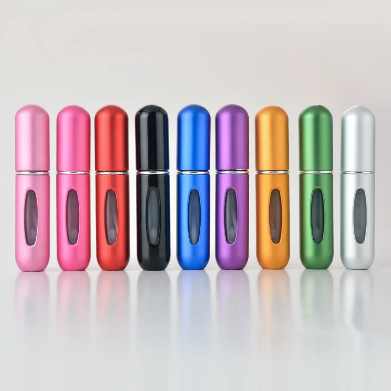 5/10/30/50pcs 5ml Portable Mini Refillable Perfume Bottle Spray Scent Pump Empty Cosmetic Container Atomizer Bottle Travel