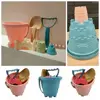 6PCS Gift Kids Plaything Parent-Children Interactive Shovel Rake Mold Digging Sand Kit Sand Toys Set Beach Castle Bucket 1