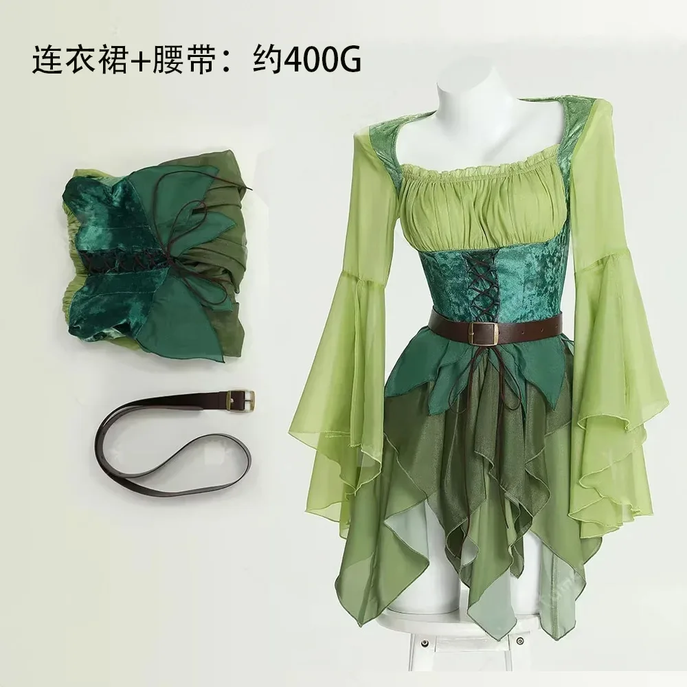green emerald velvet dress 3pc White Fairy ELF Costume Set for Adults & Kids  Redstar Fancy Dress