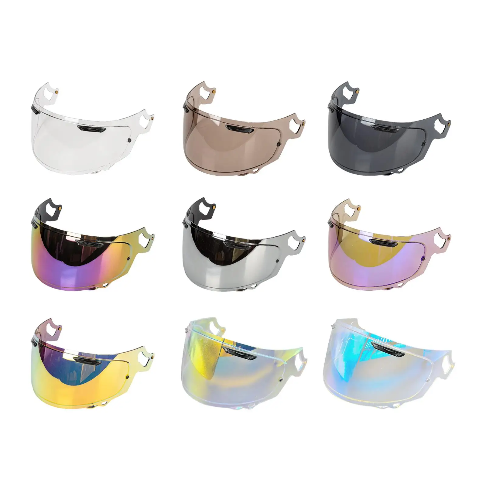 

Motorcycle Helmet Lens Visor Easy to Install Motorcycle Helmet Wind Shield