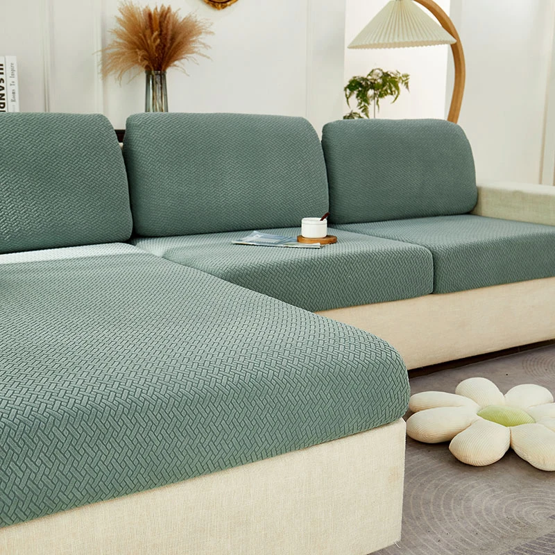 Jacquard Sofa Seat Cushion Cover Furniture Protector Sofa Covers For Living Room Washable Stretch Sofas Cover sofa slipcovers 5