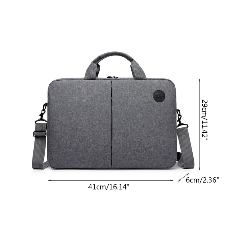 Computer Tote Bag Notebook Briefcase 15.6inch Laptop Shoulder Carrying Bag for Adult Gray/Black/Red/Blue