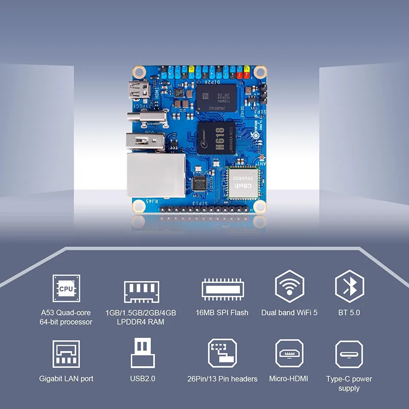 Orange Pi Zero 3 ŰƮ, ˷̴ ̽ ,  ׳ USB-C   ġ ,  ̺, OPI Zero 3, 4GB, 2GB, 1GB RAM