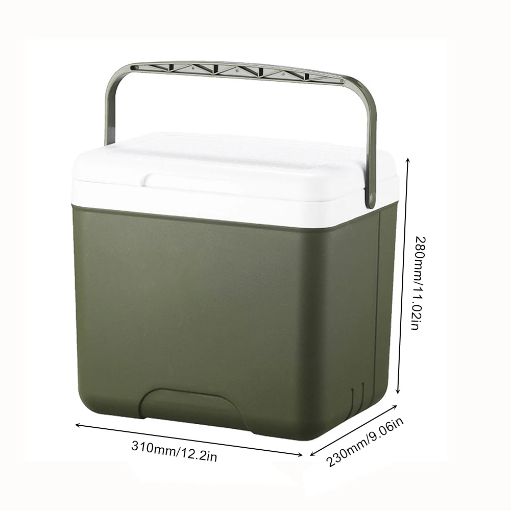 Outdoor Cooler Box Portable Camping Refrigerator 13L Food Preservation Box Large Capacity Car Ice Bucket Camping BBQ Equipment