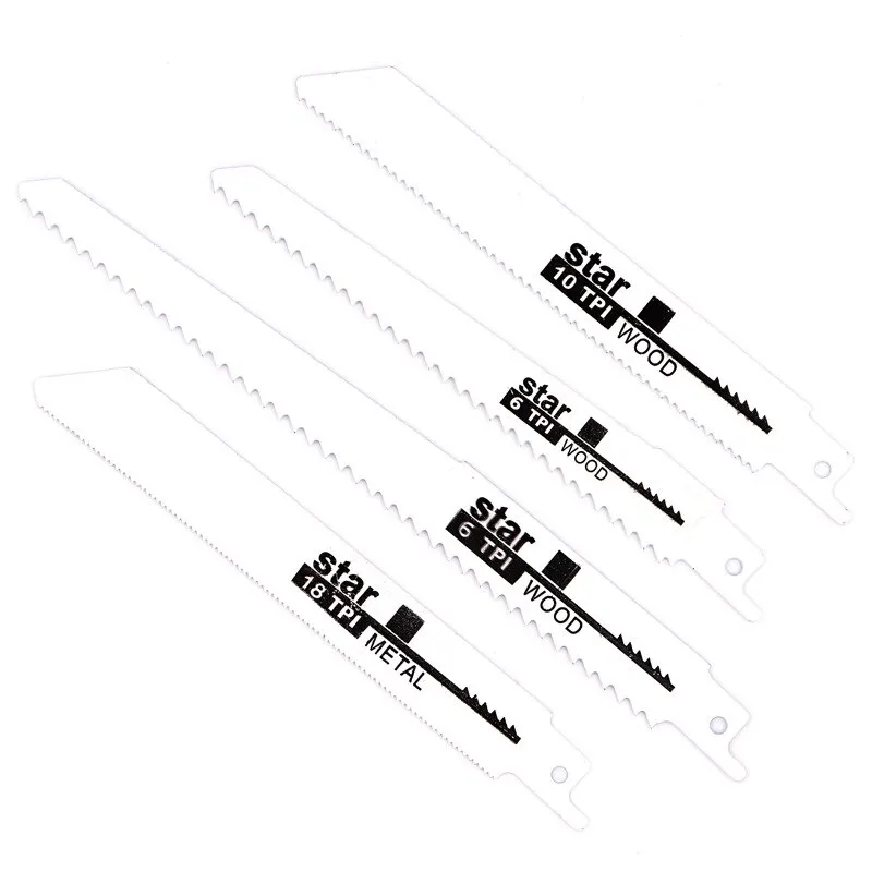 4pcs Reciprocating Saw Blade Universal Wood and Metal Cutting for DIY and Professional Use Coarse Fine Teeth