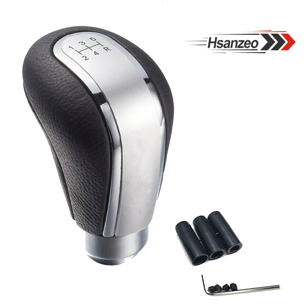 Hsanzeo Car Style nero 5 velocità cambio manuale manopola del cambio