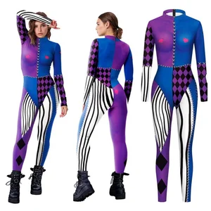 Women Men Punk Robot Abstract Art Geometry 3D Printed Jumpsuit  Halloween Cosplay Costume