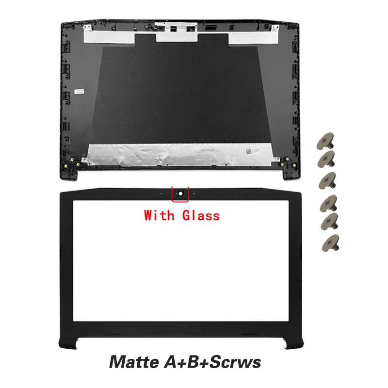 Coque Arrière De Rechange Pour Ordinateur Portable Acer Nitro 5 An515-41 An515-42 An515-53 An515-51 N17C1 An515-52 N17C1 Avec Charnières Et Couvercle De Lunette