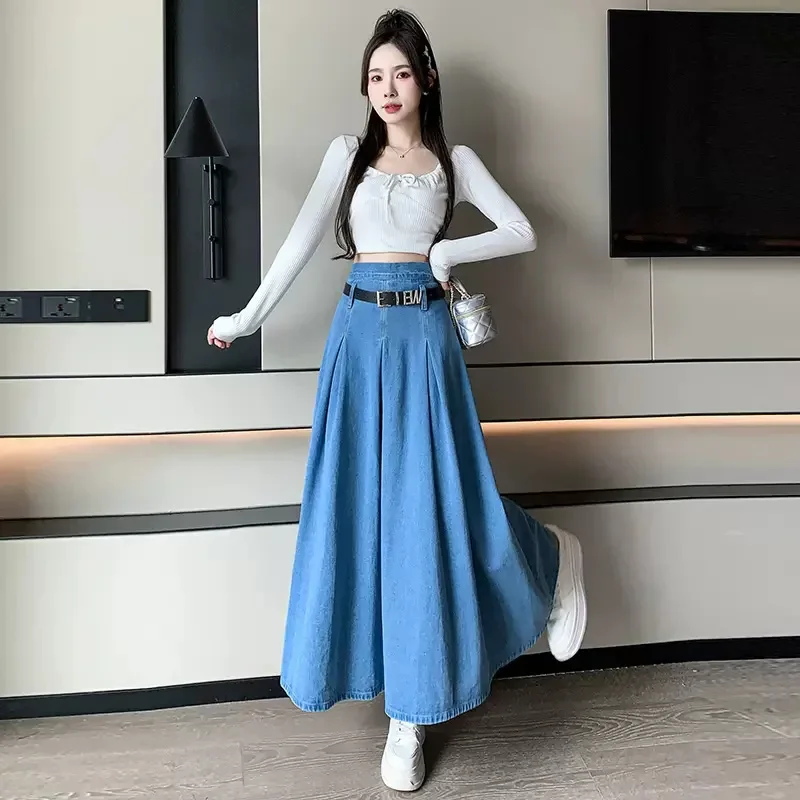 スカート Evelyn Long Denim Skirt VINTAGE BLUE Amazon.com: Kisidoo Long Denim Skirt for Women Trendy