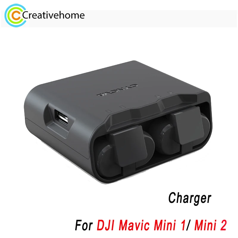 

Cynova USB Charger For DJI Mavic Mini 1 Mini 2 Batteries Two Way Fast Charging Hub Type-C Input / USB Output