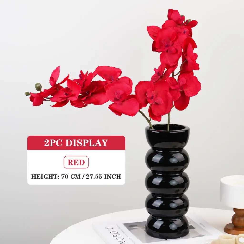 70cm rosa künstliche Schmetterling Orchidee Blumen gefälschte Motte Orchideen Blumen gefälschte Pflanzen für Hochzeits strauß Hausgarten Dekor Planta – Detail 12