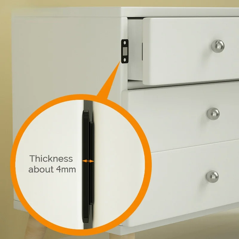 Magnetic Cabinet Catches 2pcs/Set Magnetic Cabinet Catches Magnet Door Stops Hidden Door Closer For Closet