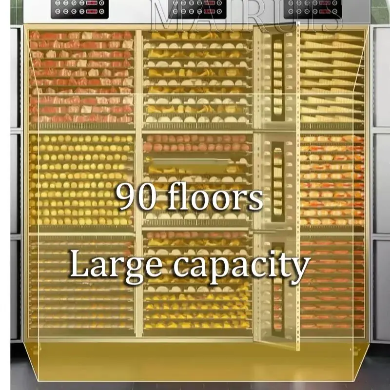 Electric Dried Fruit Vegetable Food Meat Dryer And Commercial Food Dehydrator Machine 90 Layer 220V 6400W 4