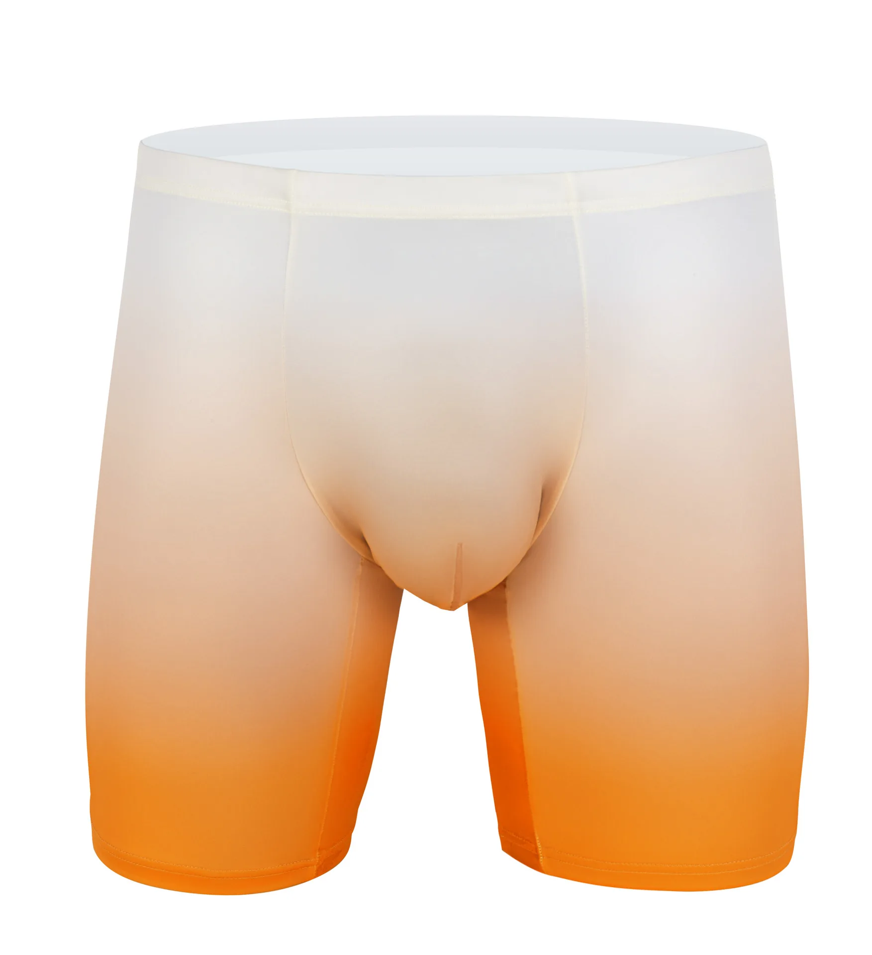 Mens Boxer Shorts Ice Silk Gradient Color Men Panties Seamless Sexy Underwear Man Underpants Panties Male Ultra-thin Breathable 2