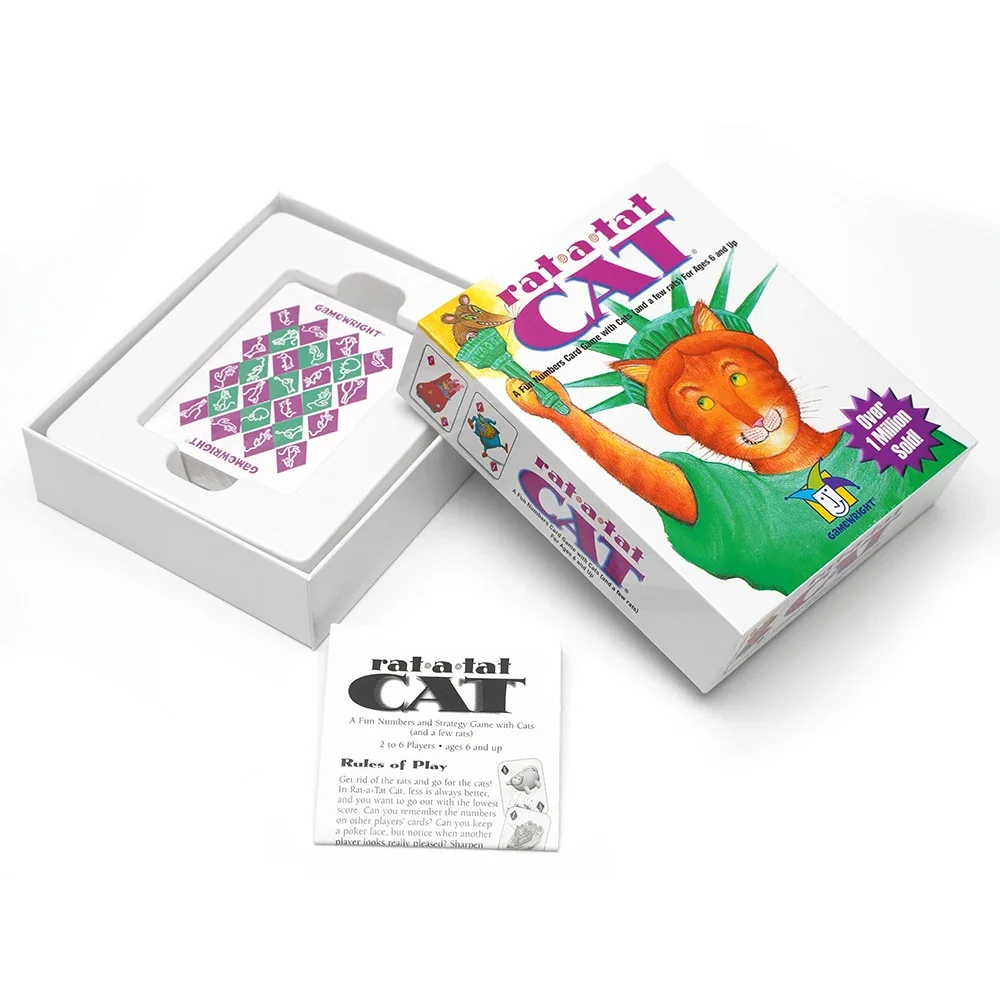 Rata Tat Roll Cat - Fun Numbers card Game with Cats (and a few rats) For Ages 6 and up ﻿Board game 6