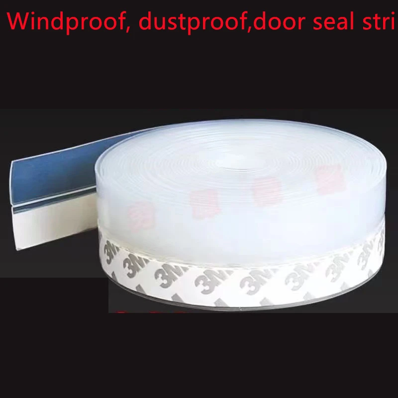 5M self adhesive tape window door silicone rubber sealing sticker
