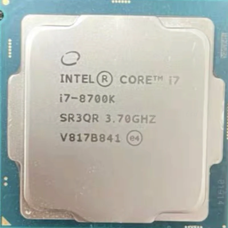 Intel Core I7-8700K I7 8700K 3.7 Ghz Utilizzato Processore Cpu A Sei Core A Dodici Thread 12M 95W Lga 1151