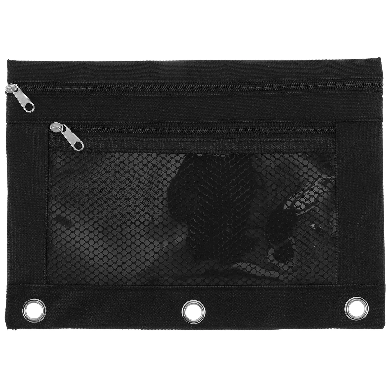 

Binder Pocket Mesh Pencil Pouch Binder Pen Bag Cloth File Bag Zipper Binder Pouch for Pen