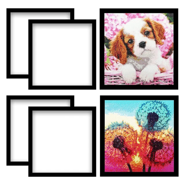 6 Pack Diamond Painting Frame, Painting Picture Frame 30 x 30cm, Magnetic  Picture Frame for Diamond Painting Pictures - AliExpress