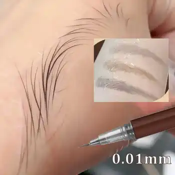 방수 액체 눈썹, 쉬운 색상 땀 방지 눈썹 펜, 초박형 헤드 아이 메이크업 화장품, 도매, 0.01mm, 1PC, 신제품