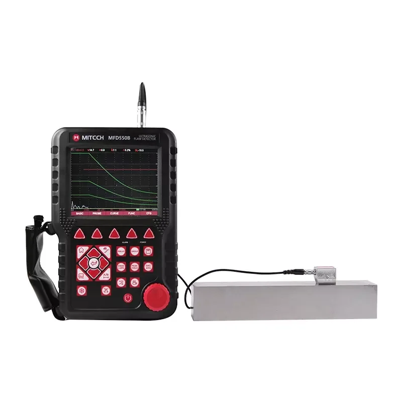 MITECH MFD550B MITECH Ultrasonic Flaw Detector with 4MHz Probe Velocity 100 to 20000m/s