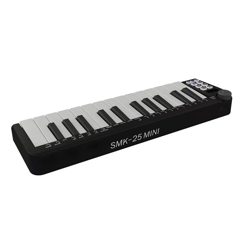 25KeyUSBMIDIKeyboardControllerMiniKeyboardMIDIControllerWithSmartChordScaleModes