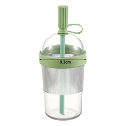 Reusable 17oz Tumbler with Lid and Straw - Stylish Drinkware for Home, Office, and Travel (1PC)