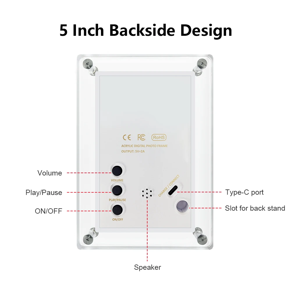 Portable Acrylic Digital Frame 5